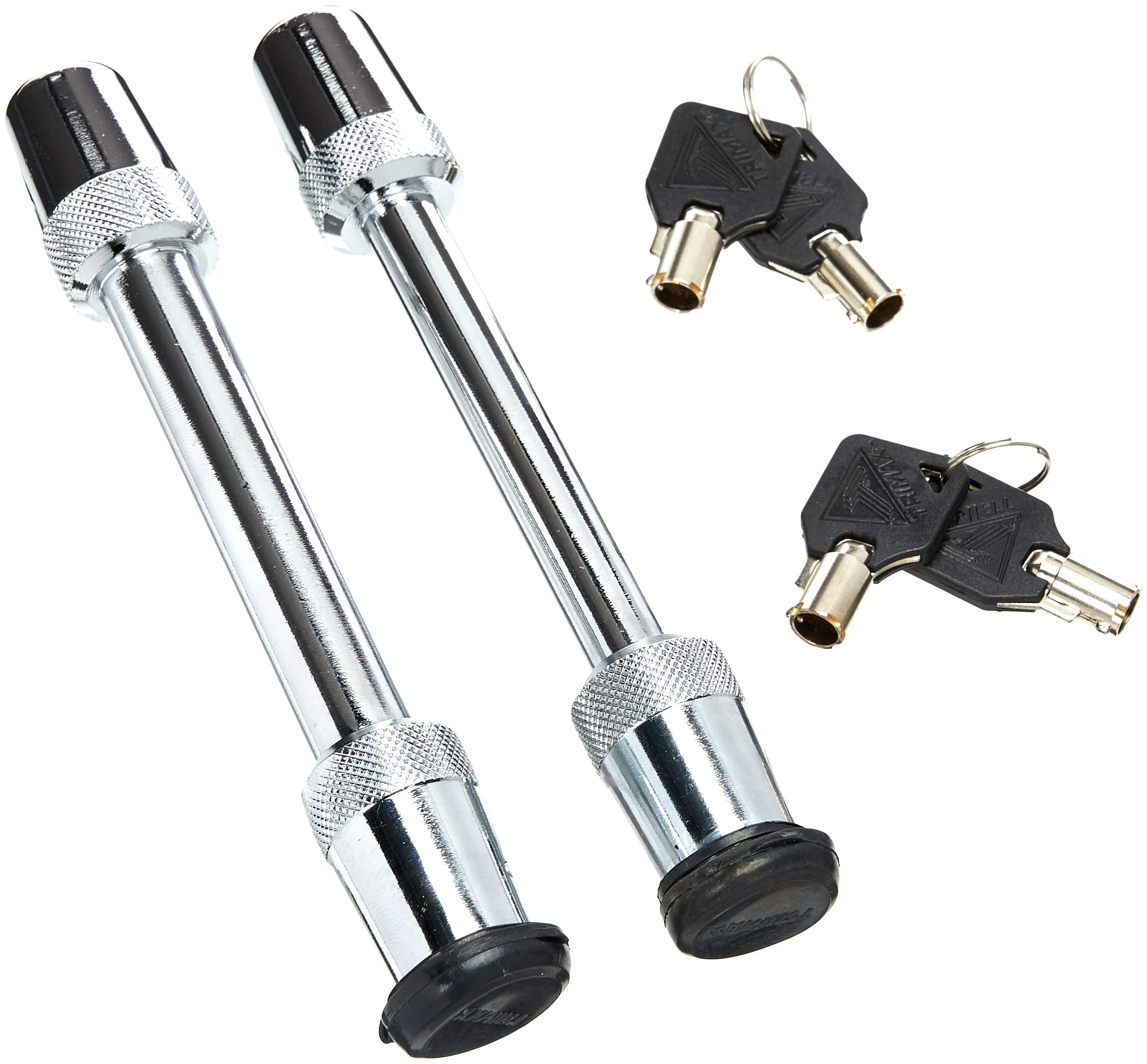 Trimax TRZ52 Keyed Alike Lock Set for Razor RP Adjustable Hitch, Silver