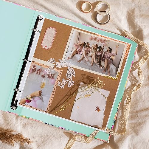 Miniatura 6 de Performore Paquete de 50 páginas de repuesto para álbumes de recortes, protectores de hojas transparentes de 12.25 x 12.25 pulgadas para carpetas de