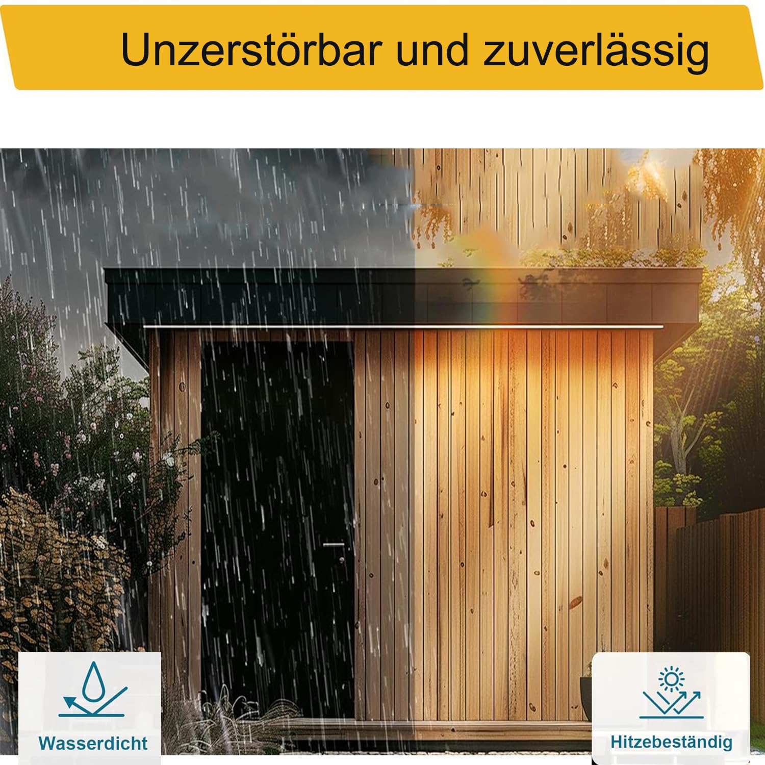 Dachfolie Aluminium 1x10m 10㎡ Selbstklebend Bitumenkleber für Gartenhäuser Garagendächer