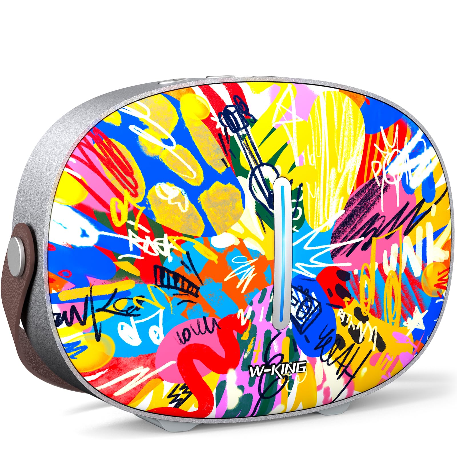 W-KING T8II Cassa Bluetooth Potente Portatile Altoparlanti, 96W Picco Boombox Potente Esterno con Subwoofer, Bassi Profondi, Ricarica Rapida, LED/BT5.4/U-Disk/AUX, Party Altoparlante Grande (Pittura)