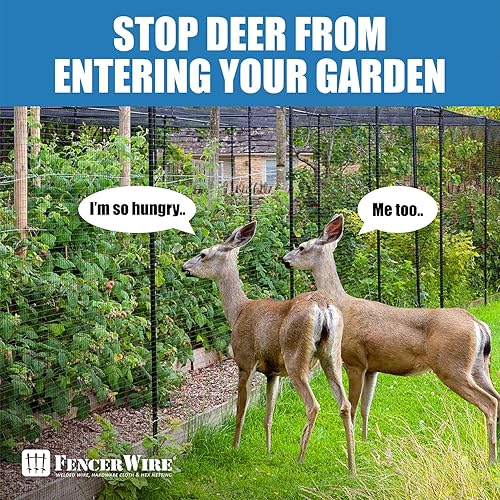 Miniatura 6 de Fencer Wire Red protectora de jardín y plantas de 7.5 pies x 65 pies con malla de 35 pulgadas, reutilizable y no se enreda, protección contra