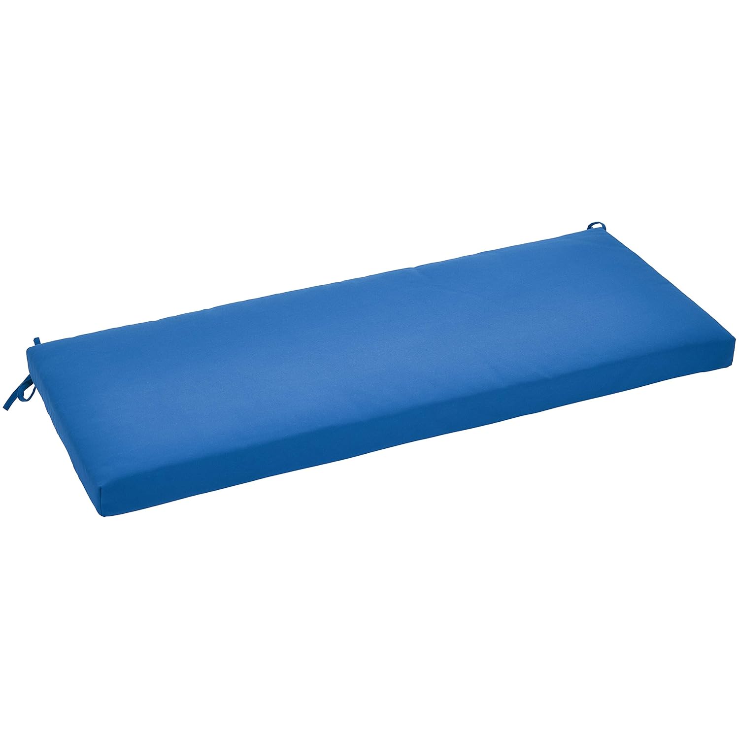 Amazonbasics Polyester Canvas Bench Patio Cushion Poly Batting Blue