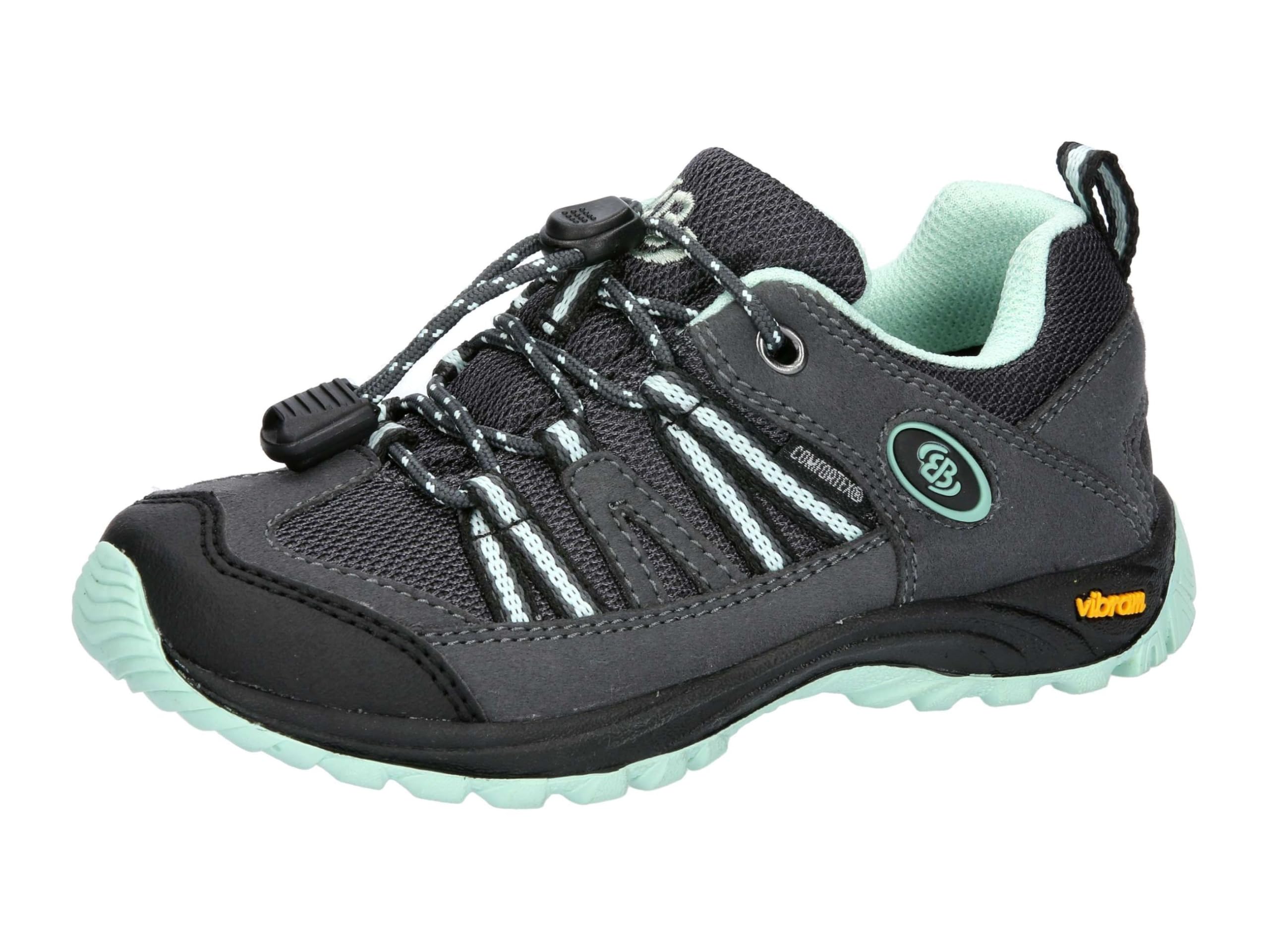 Brütting Unisex Children's Ohio Low Trekking & Hiking Shoes, Anthracite Mint Green, 40 EU
