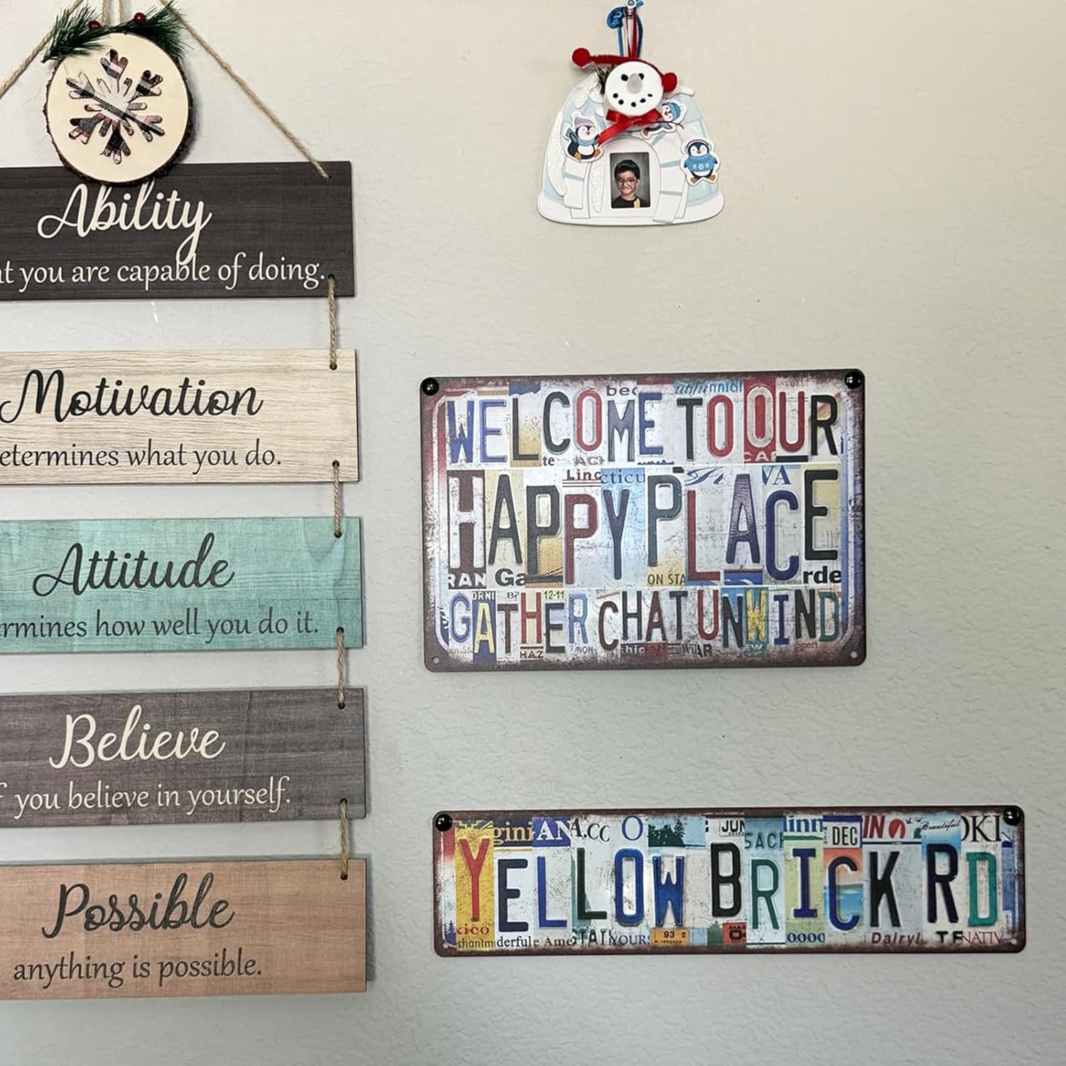 Vintage Welcome To Our Backyard Wall Decor Metal Sign Tin Signs - Oasis Relax Unwind Whatever You Bring - Image 4