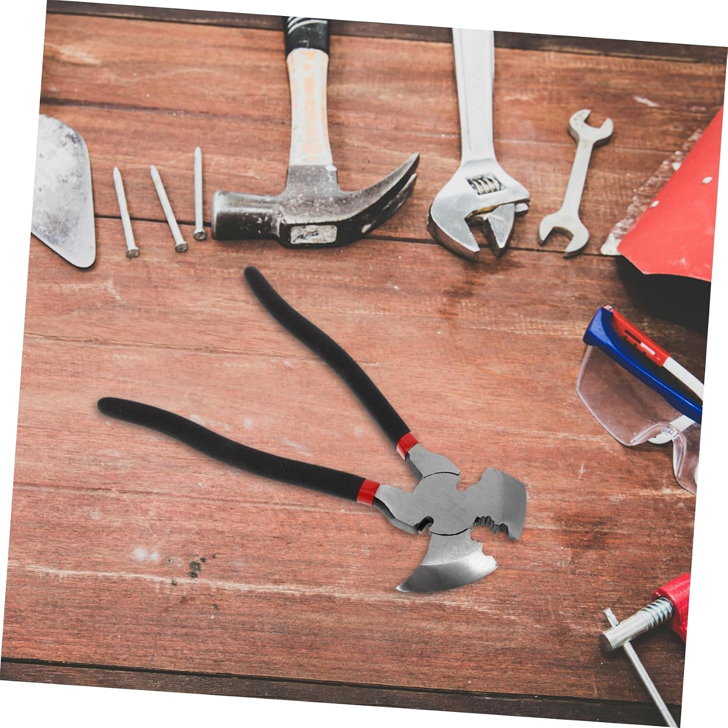 Fence Crimping Tool Wire Twisting Pliers Fencing Pliers Hammer Fence Wire Cutting Plier
