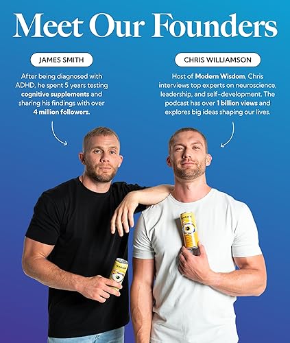 Miniatura 5 de Neutonic Bebida Energética Nootrópica de Productividad Hielo Tropical 12 Latas 120mg Cafeína Natural, Cero Azúcar Apoya la Memoria, Claridad