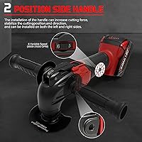 Vista 3 de Multiherramientas oscilantes para batería Milwaukee de 18 V, herramienta de molienda multiuso, ángulo de oscilación de 4°, 6 velocidades variables