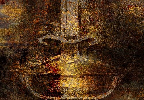 Miniatura 5 de artgeist Lienzo decorativo para pared, diseño de cara de Buda de 47 x 16 pulgadas, 1 unidad, decoración para el hogar, cuadro estirado, pintura