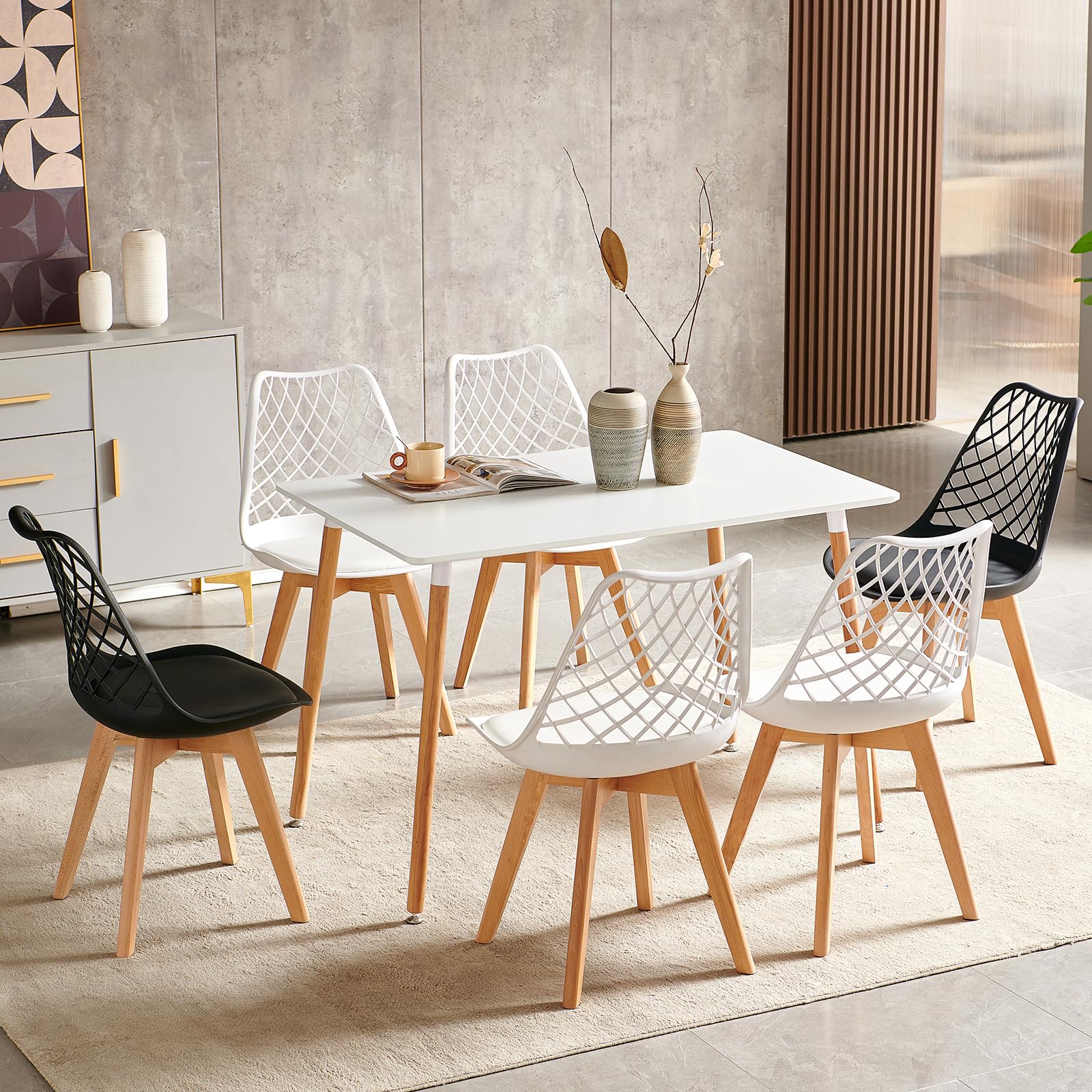 Sedie Cucina EGGREE Set Di Sedie Da Pranzo Scandinave Testate