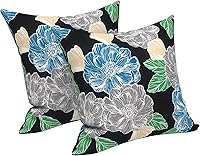 Vista 112 de LVTXIII - Juego de fundas para cojines de sofá, patio o sillón de exteriores, cuadradas y decorativas, 2 unidades de 16" x 16", sin relleno