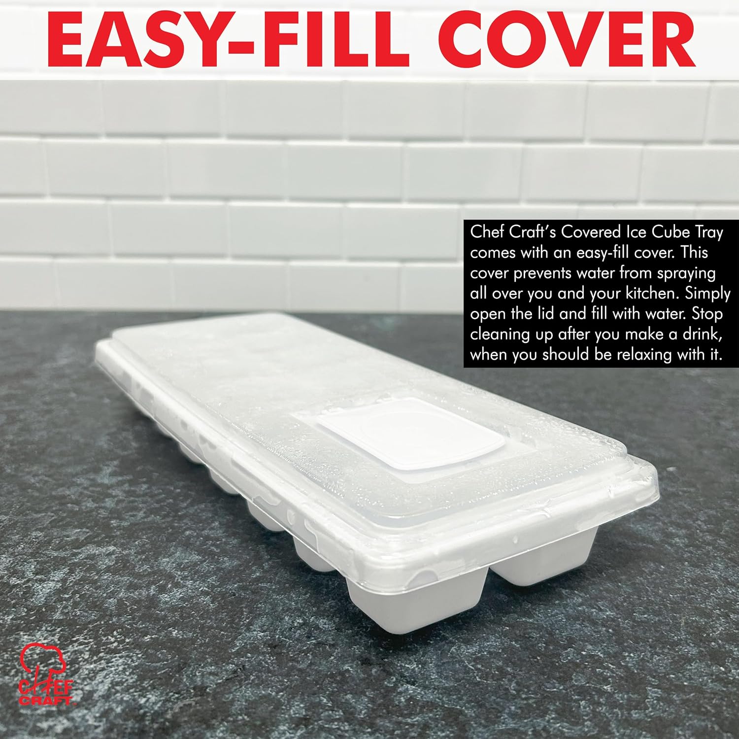 Chef Craft Ice Cube Tray with Lid