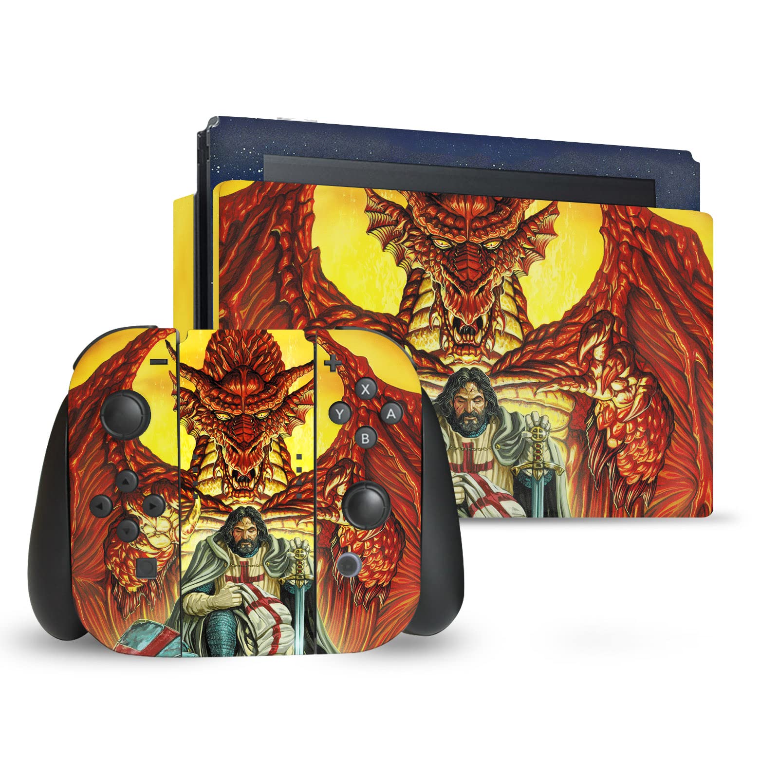 Skin Vinyle pour Nintendo Switch : Autocollant Ed Beard Jr Templiers Dragons