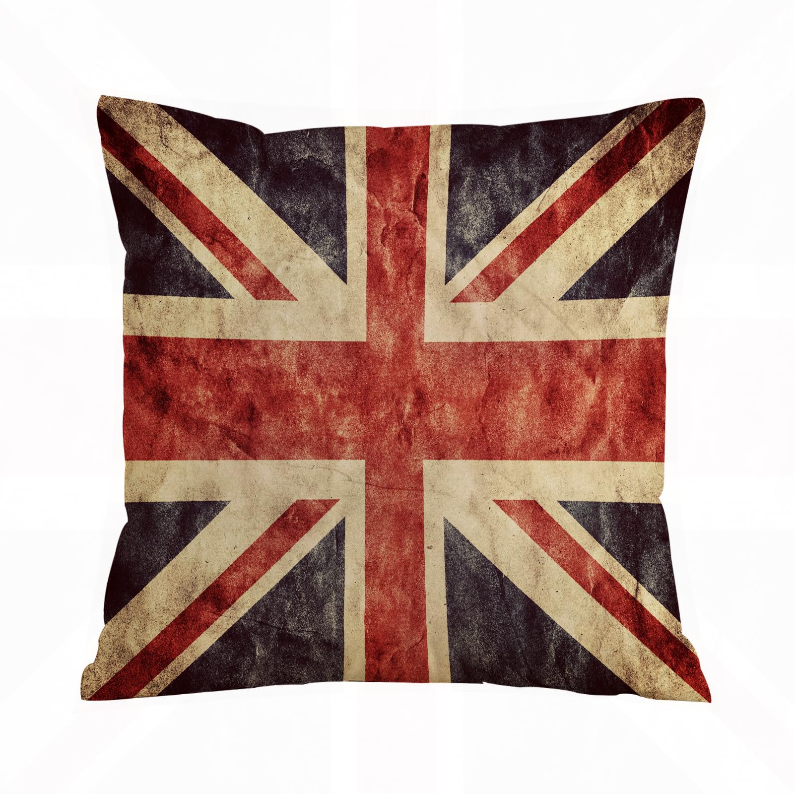 Aelksp The United Kingdom Or Union Jack Grunge Flag - A10 Cushion Cover Decorations Pillow Cover Home For Livingroom Couch Sofa Decor Throw Pillow Case Gifts,The United Kingdom Or Union Jack Grunge Flag,20X20 In