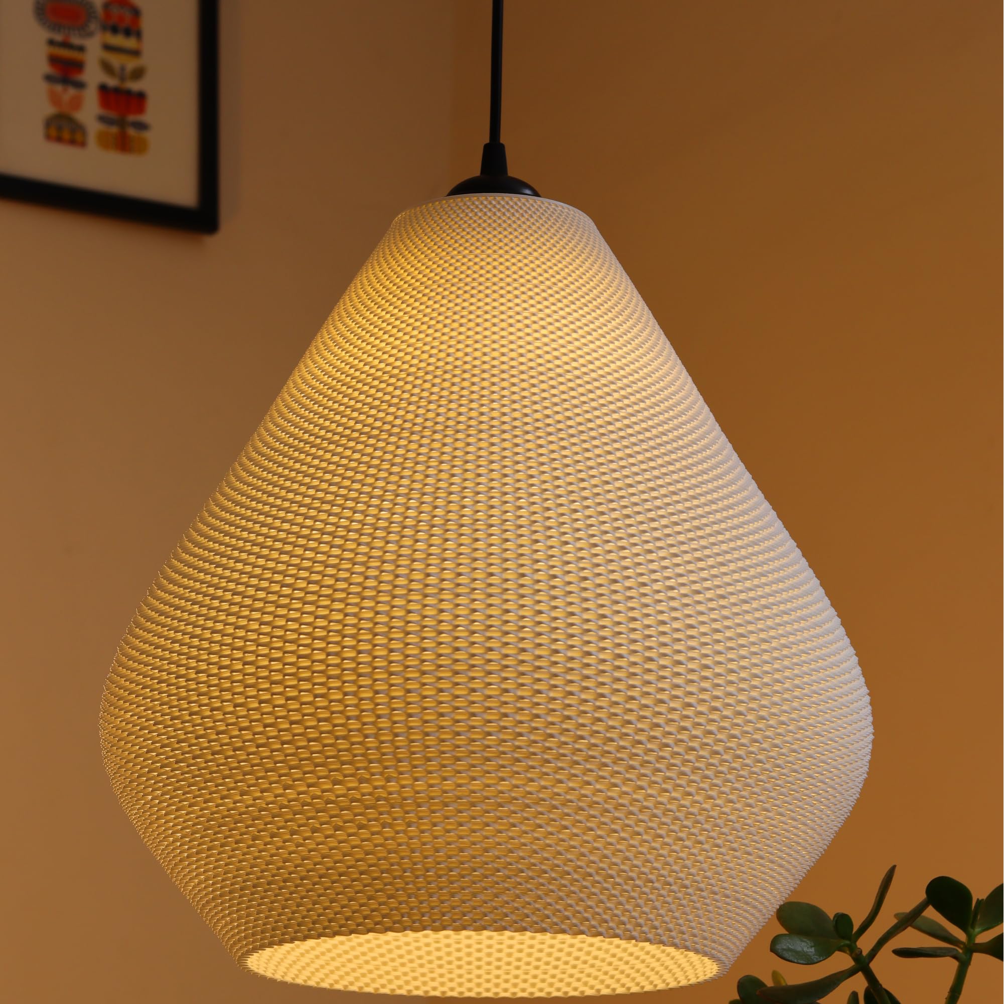 Aero Pendant Light for Home, Office & Restaurant | Sleek Hanging Ceiling Lamp for Kitchen, Dining & Living Room | Modern Decorative Indoor Lighting Fixture|Natutal White|Size - Large-image-24