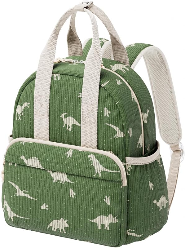 Corduroy Toddler Backpack for Preschool Boys Girls Ages 2-4