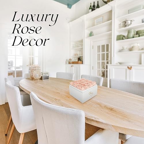 Miniatura 4 de GLAMOUR BOUTIQUE Rosas preservadas en una caja, regalos para ella, esposa y mamá, decoración de flores de rosas para regalo de cumpleaños, ramo de