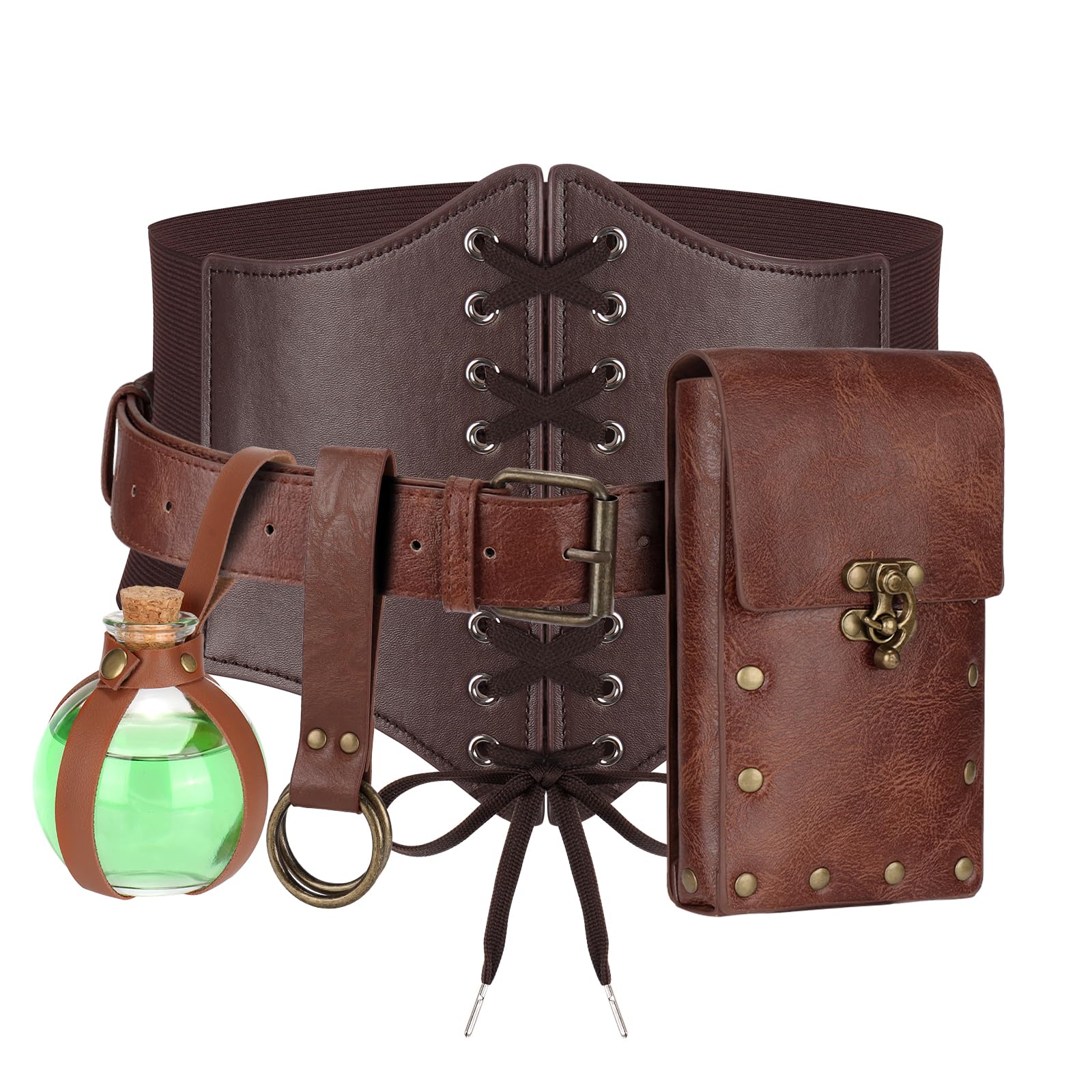 Magibag Women Renaissance Corset Belt Pouch Halloween Medieval Renaissance Costume Accessories