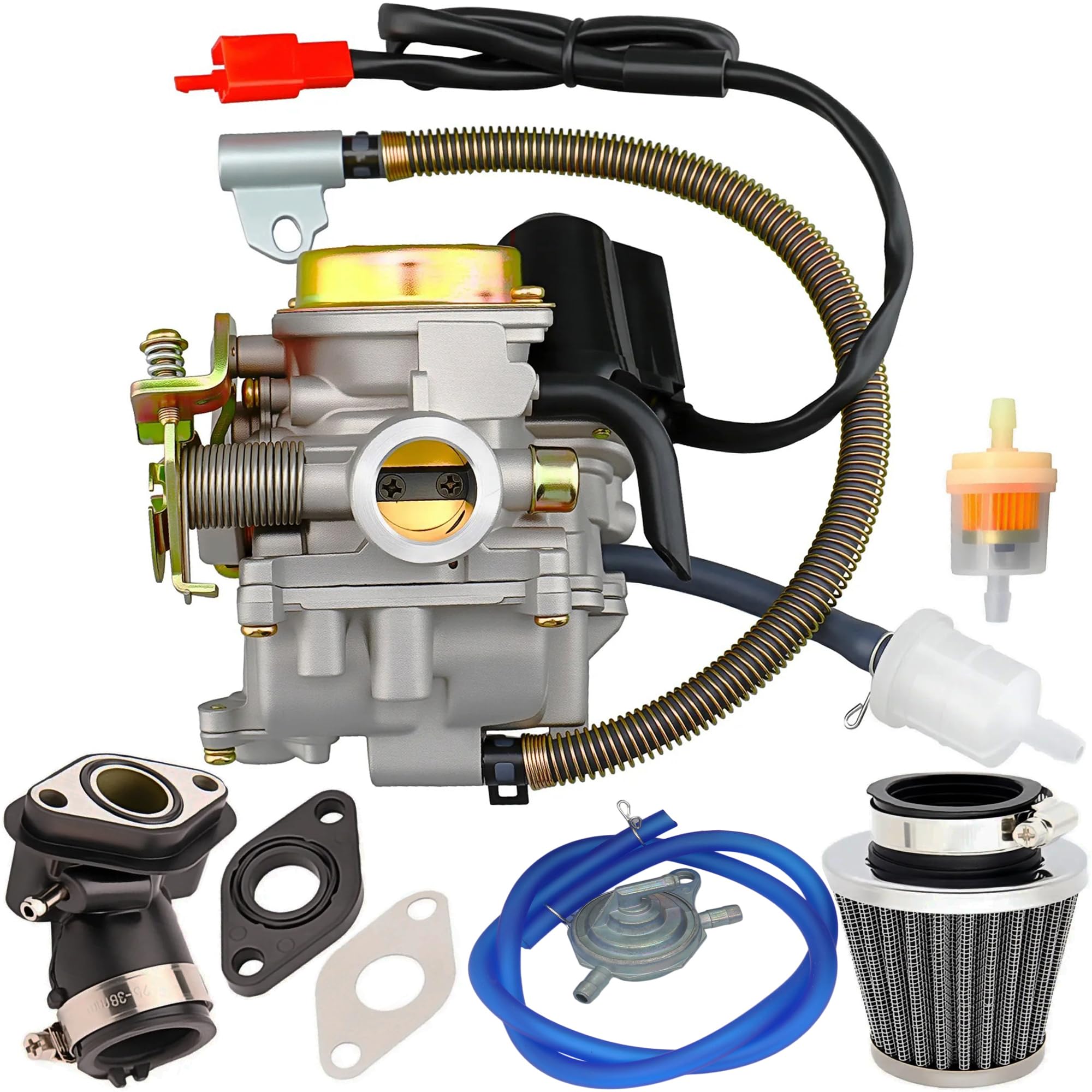Amazon.com: GY6 50CC 49CC Carburetor with Air Filter Intake