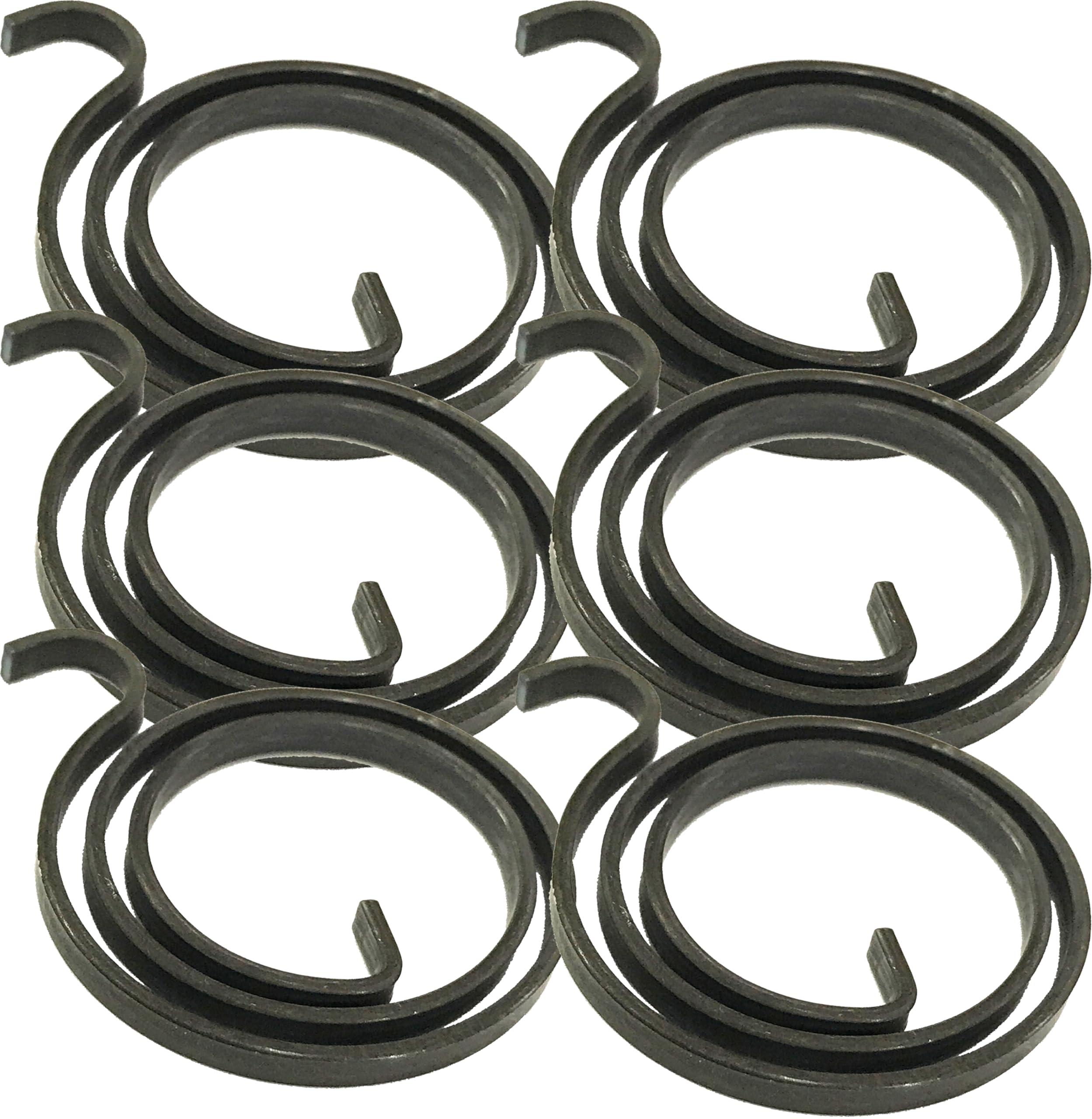 2.5 Turns Door Handle Spring Replacement Parts, 3mm Thick, for Hardware Repair (6 Springs)