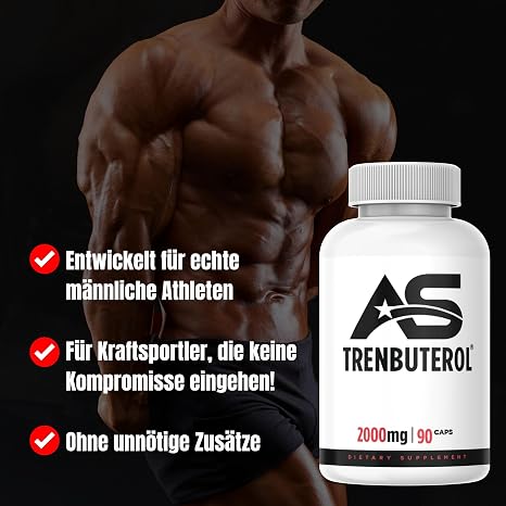 Premium Trenbuterol [90 Vegan Capsules] - 2000 mg - Tribulus Maca & Zinc - Extremely Strong - Natural & Vegetable