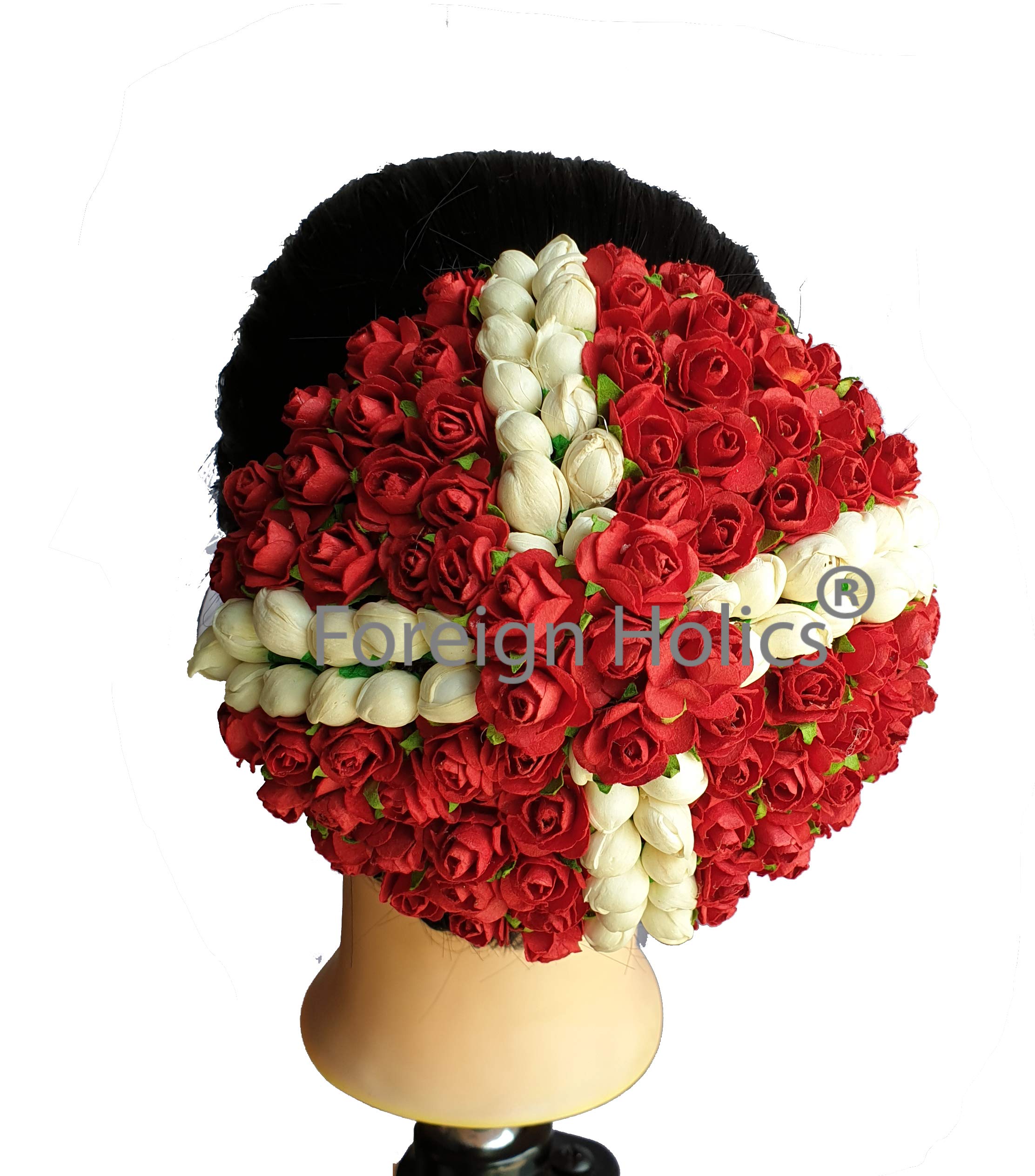 Foreign Holics Bridal Hair Gajra Bun Decoration Accessories for Wedding 13 CM (M13) 1