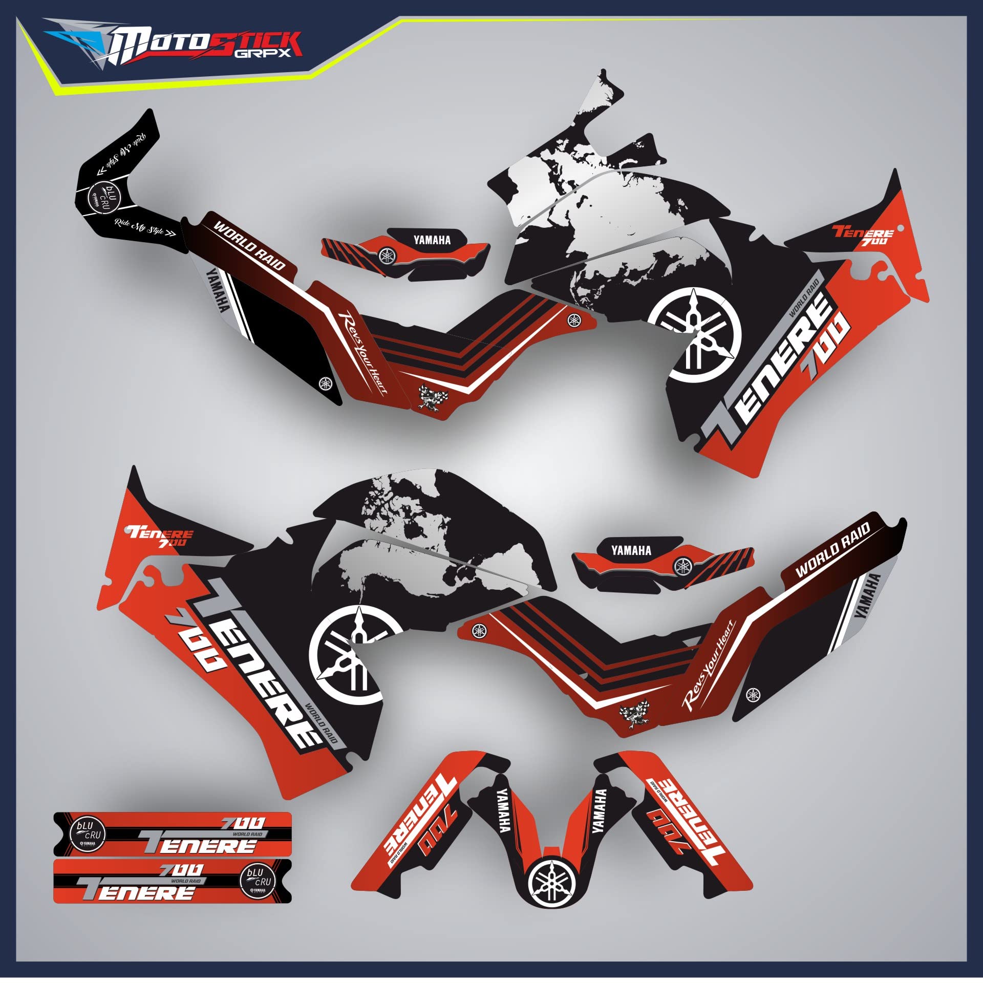 ヤマハ Super R'nroller 700 補修用デカール ヤマハ Super R'nroller