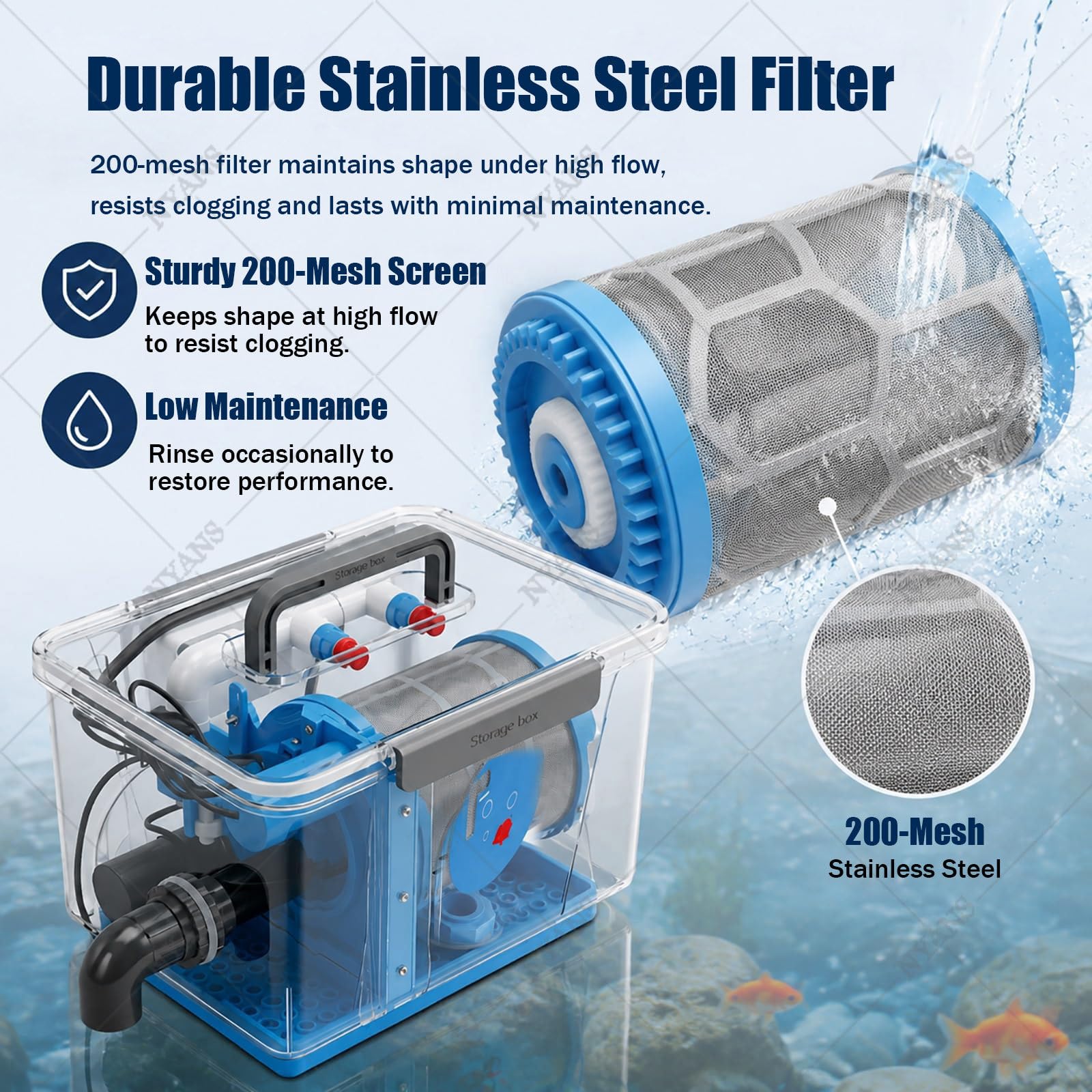 Samoczyszczący System Filtracji Wody, Siatka 200 Mesh M-10000L/H