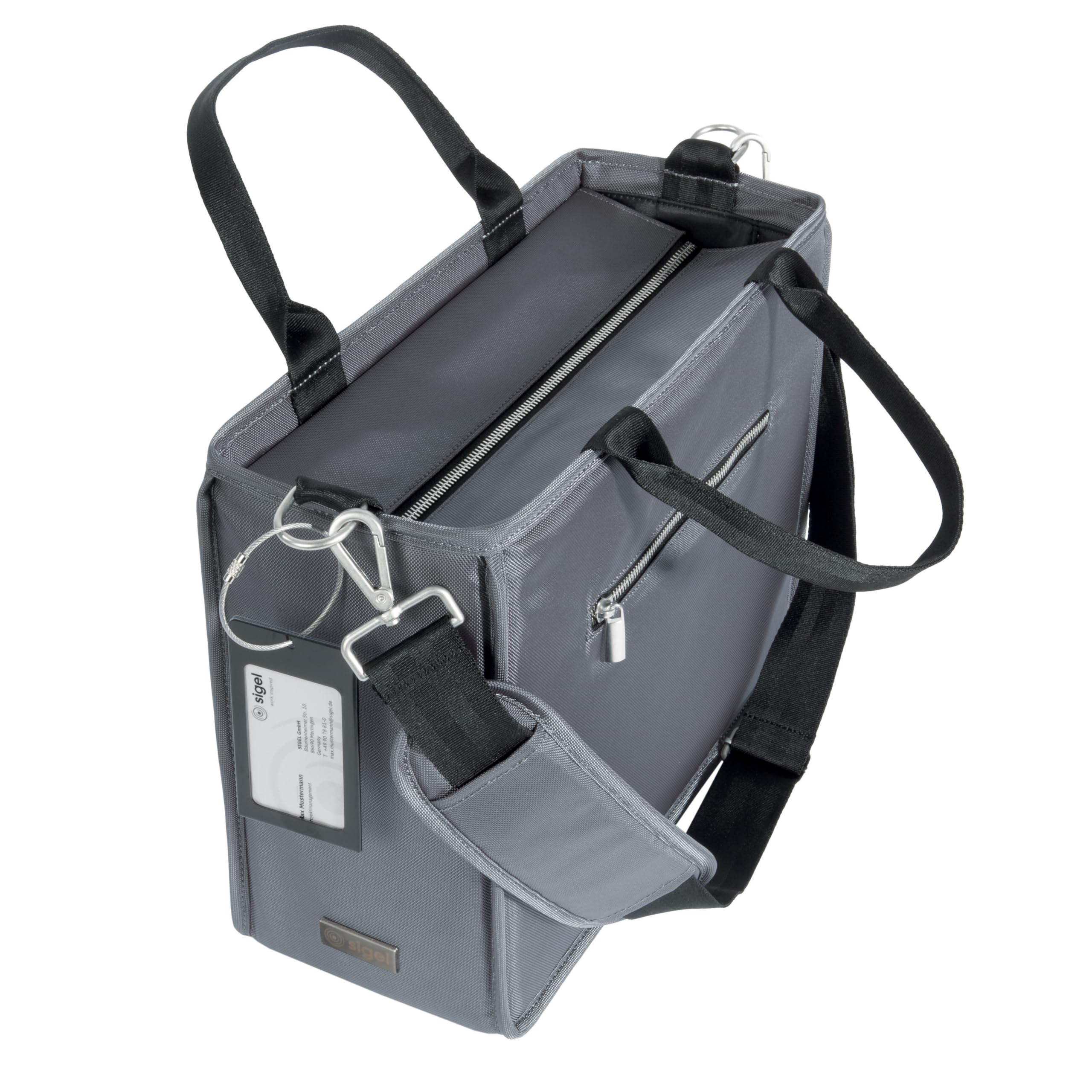 Sigel BA412 Desk Sharing Bag Premium, Organizer für mobiles Arbeiten