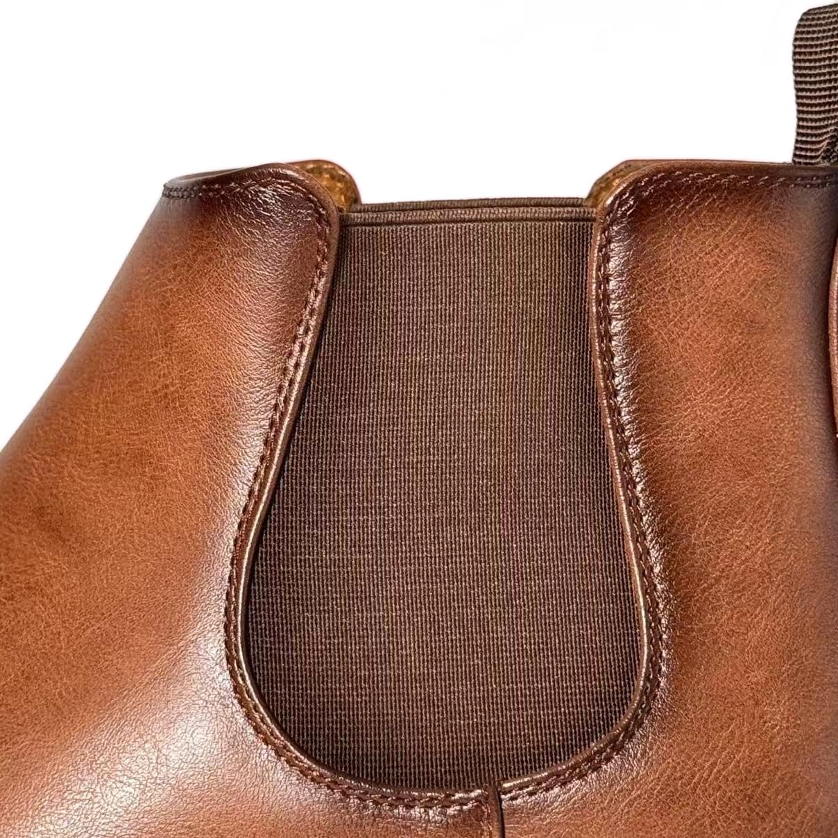 Finishing & Sewing Bottines Chelsea pour homme, Smart Casual à enfiler