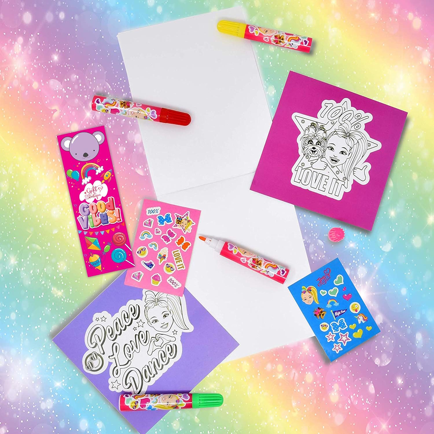 Buy Gift Boutique Jojo Siwa Coloring And Activity Book Set Includes Markers Stickers Mess Free Crafts Color Kit Bookmark For Toddlers Boys And Kids Online In Indonesia B08n8n3nzv