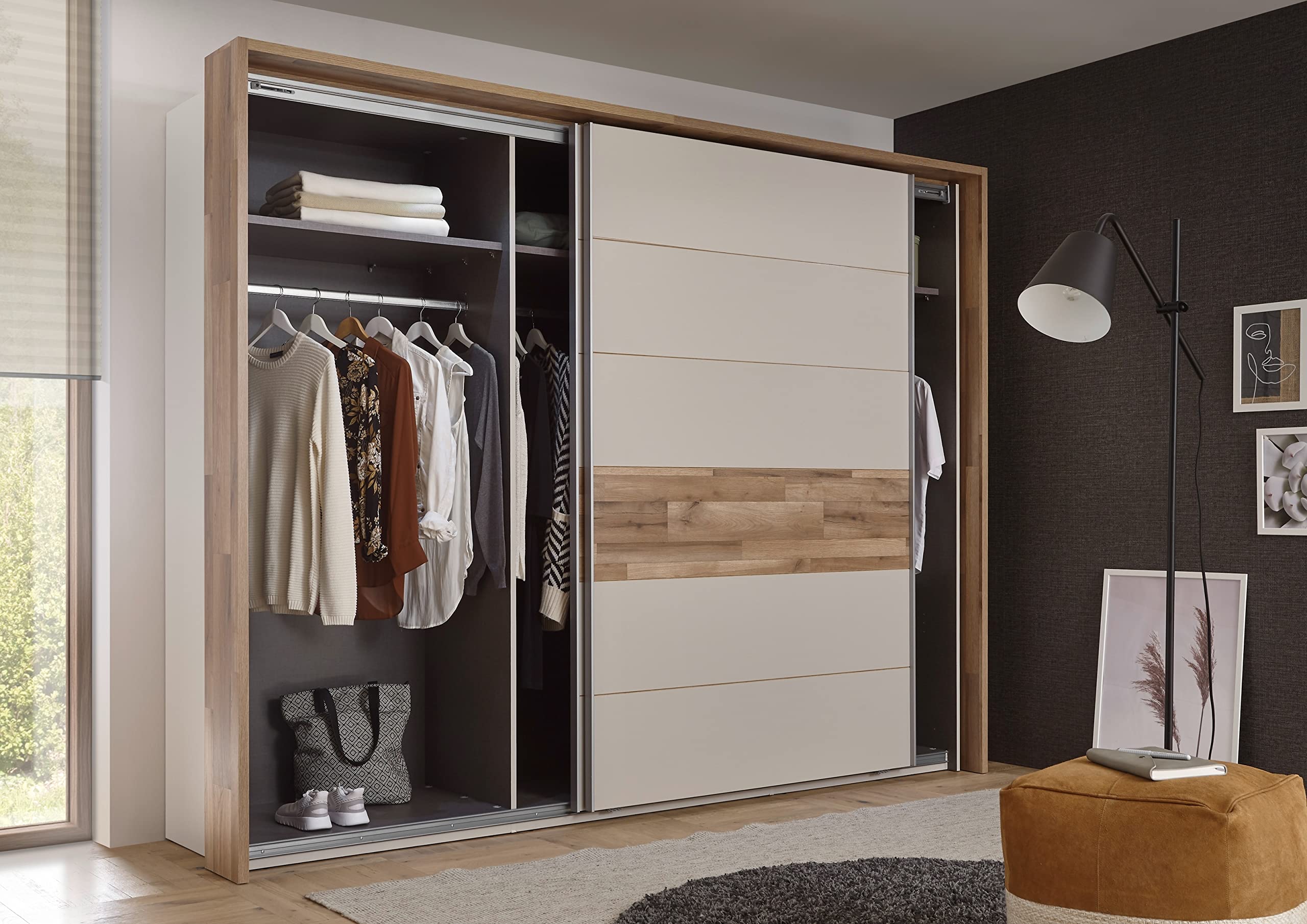 möbelando Schlafzimmer Komplettset Schlafzimmerprogramm Schlafmöbel Carlynn I (2-teilig)