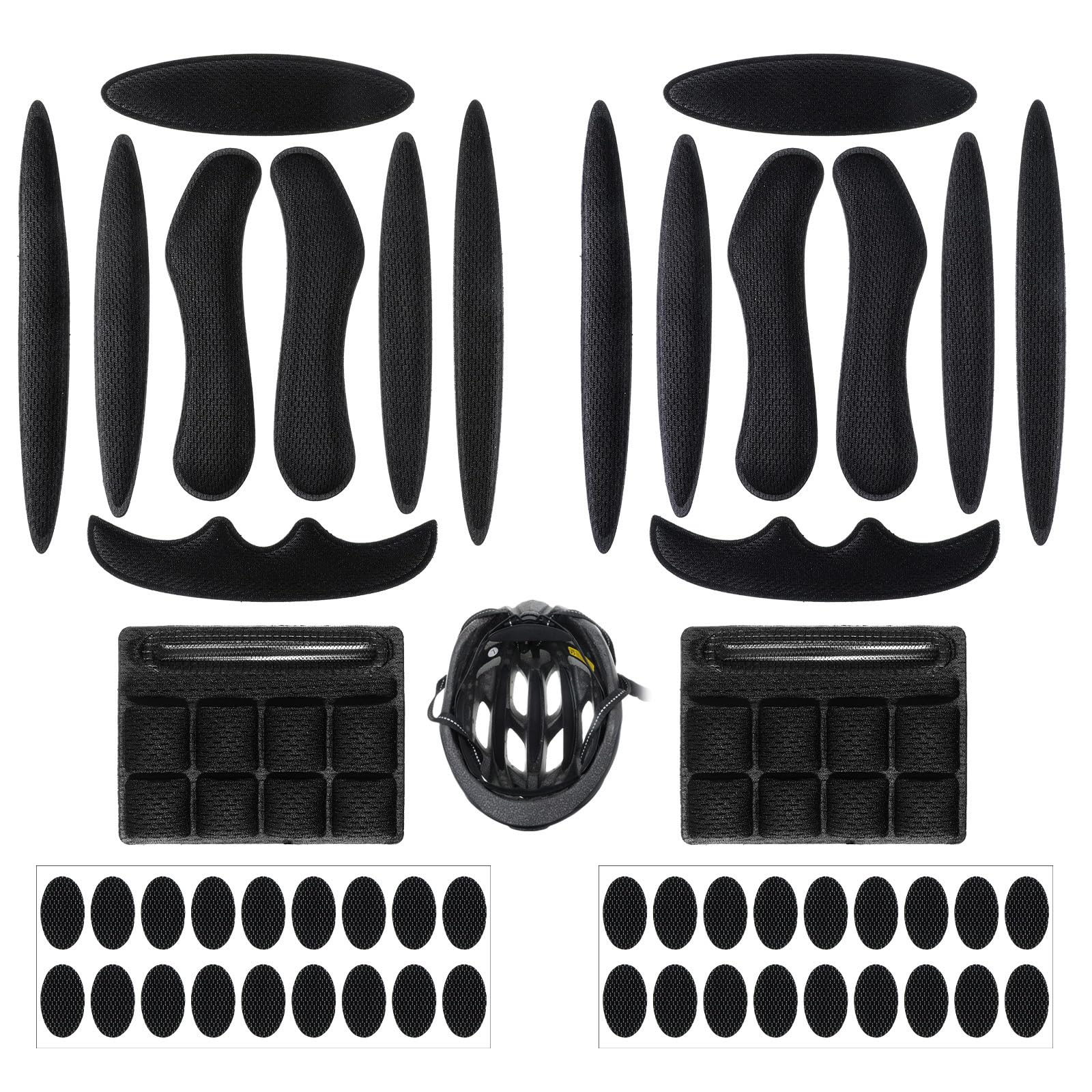 LXUEJIE 2 Sets Helmet Padding, Anti-Collision Helmet Foam Pads, Bike Helmets Pad, Soft Bicycle Helmets Replacement Pad Universal Foams Pads Bicycle Lining Sponge for Bike Motorcycle Cycling Helm
