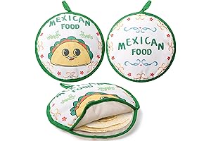Dokkia Tortilla Warmer 12 Inch Insulated Fabric Perfect for Corn Flour Taco...