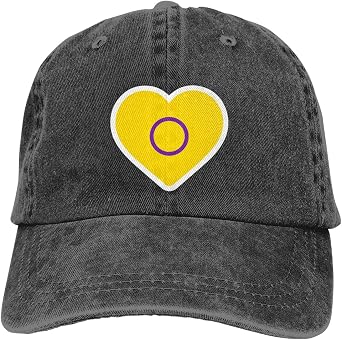 LGBTQ Pride Heart Queer Af Baseball Cap Golf Dad Hat Adjustable Original Classic Low Profile Cotton Hat Men Women