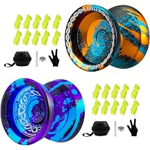 Pack of 2 Yoyos - YOYOSTUDIO X0312 Yoyo Black Blue Orange + F25 Yoyo Black Blue Purple