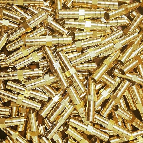 Vista 20 de Da by 2 accesorios de púas en T de latón de 1/2" (12.5 mm) para manguera de identificación de 1/2" (12.5 mm), 6 abrazaderas de tubo de acero Tee Barb