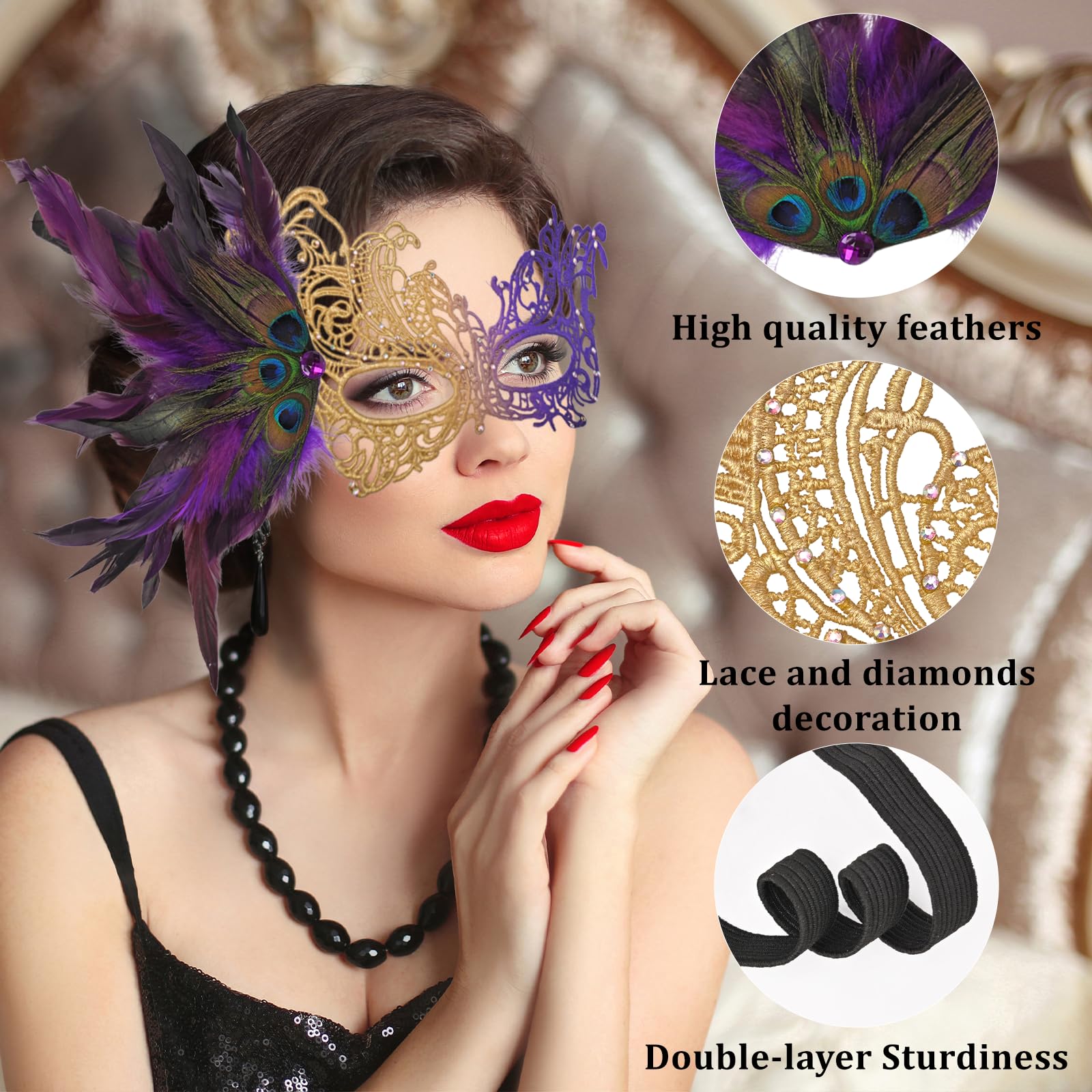 HZHSGLY Masquerade Mask - Image 3