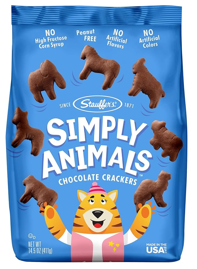 STAUFFERS Simply Animals Chocolate Crackers 14.5oz Bag