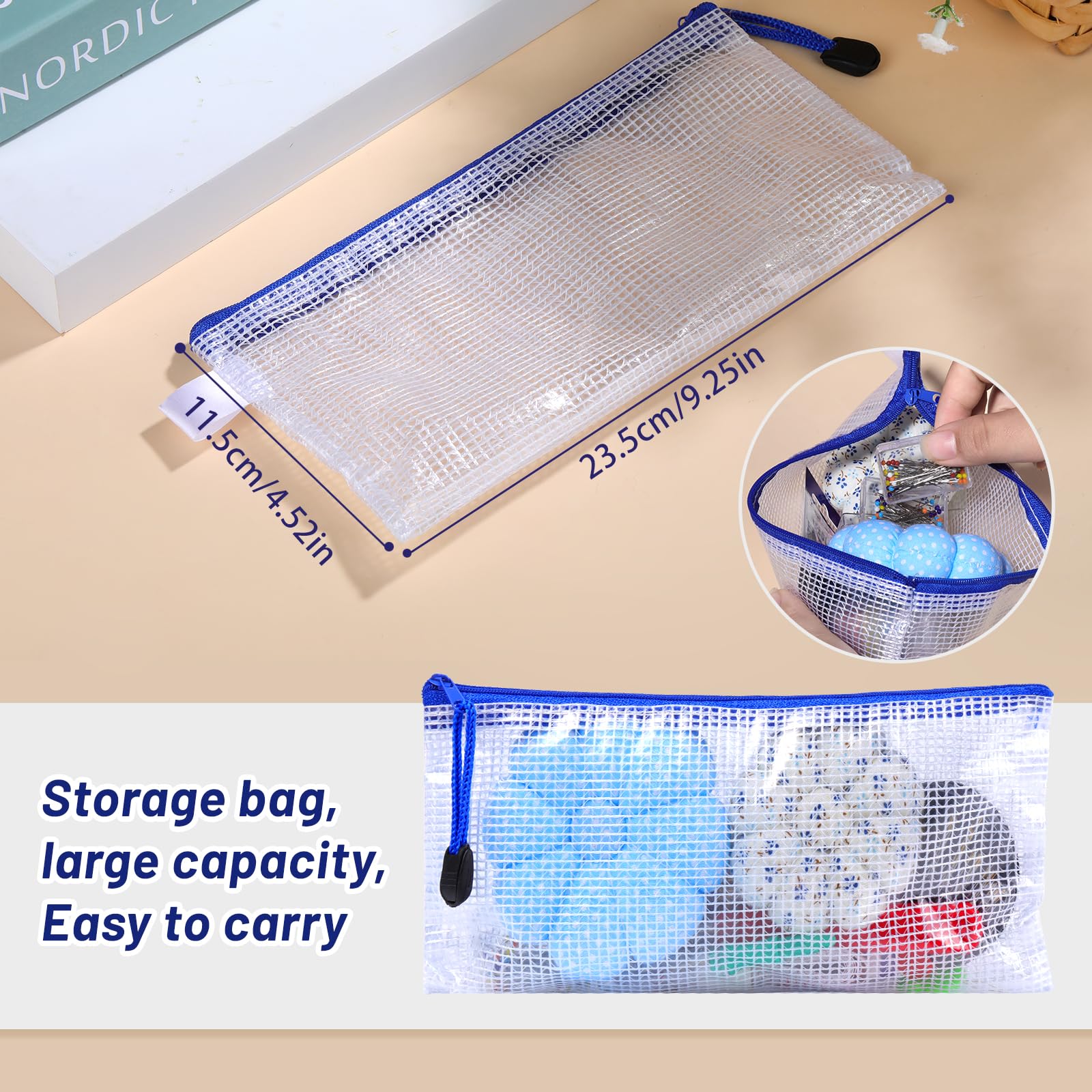 Kit de cojín de alfiler de costura, cojines de aguja para coser, cojín de aguja con 150 pines de coser, 50 agujas de coser, 10 tizas de sastres, desgarradores de costuras, tijeras y cinta métrica
