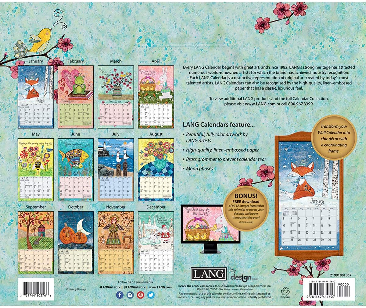 LANG Favorite Things 2021 Wall Calendar (21991001857)
