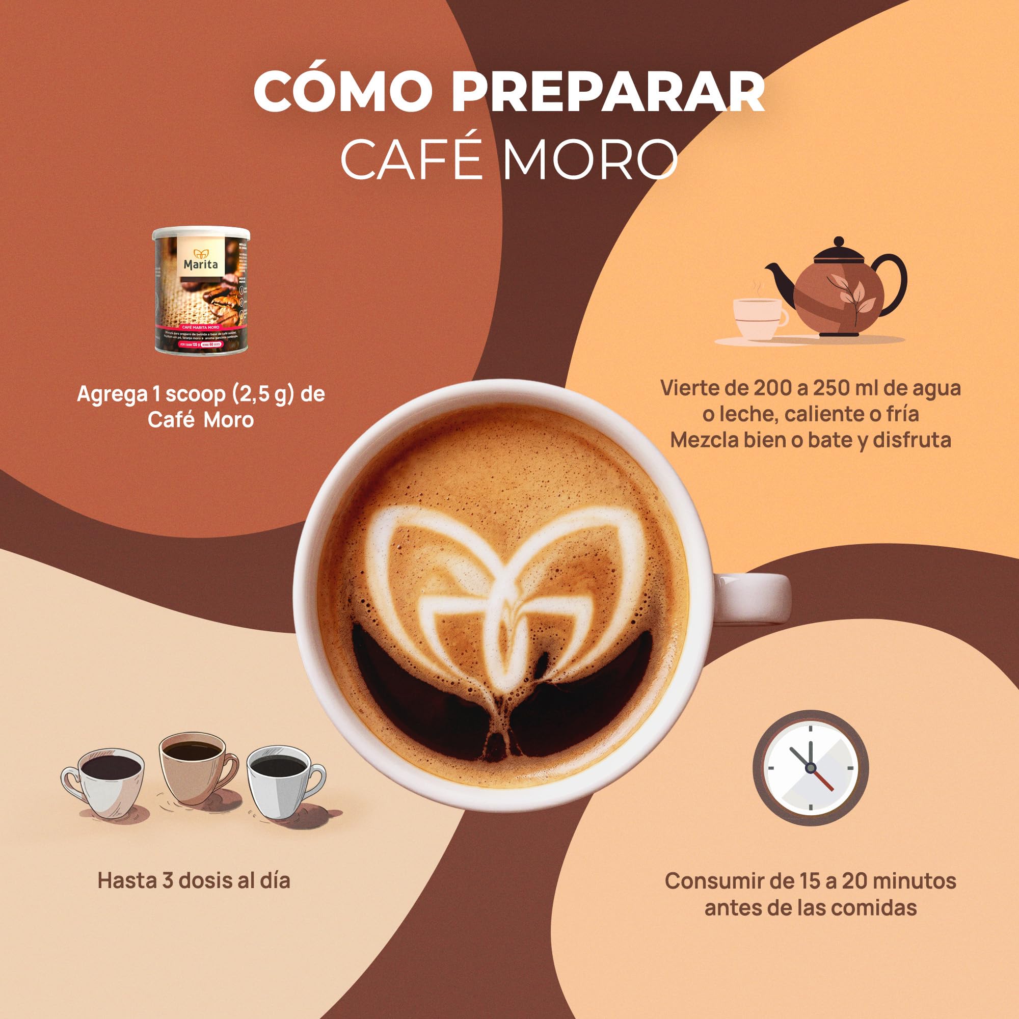 Café Funcional Marita Moro, 135g, Emagrecimento Natural, Laranja
