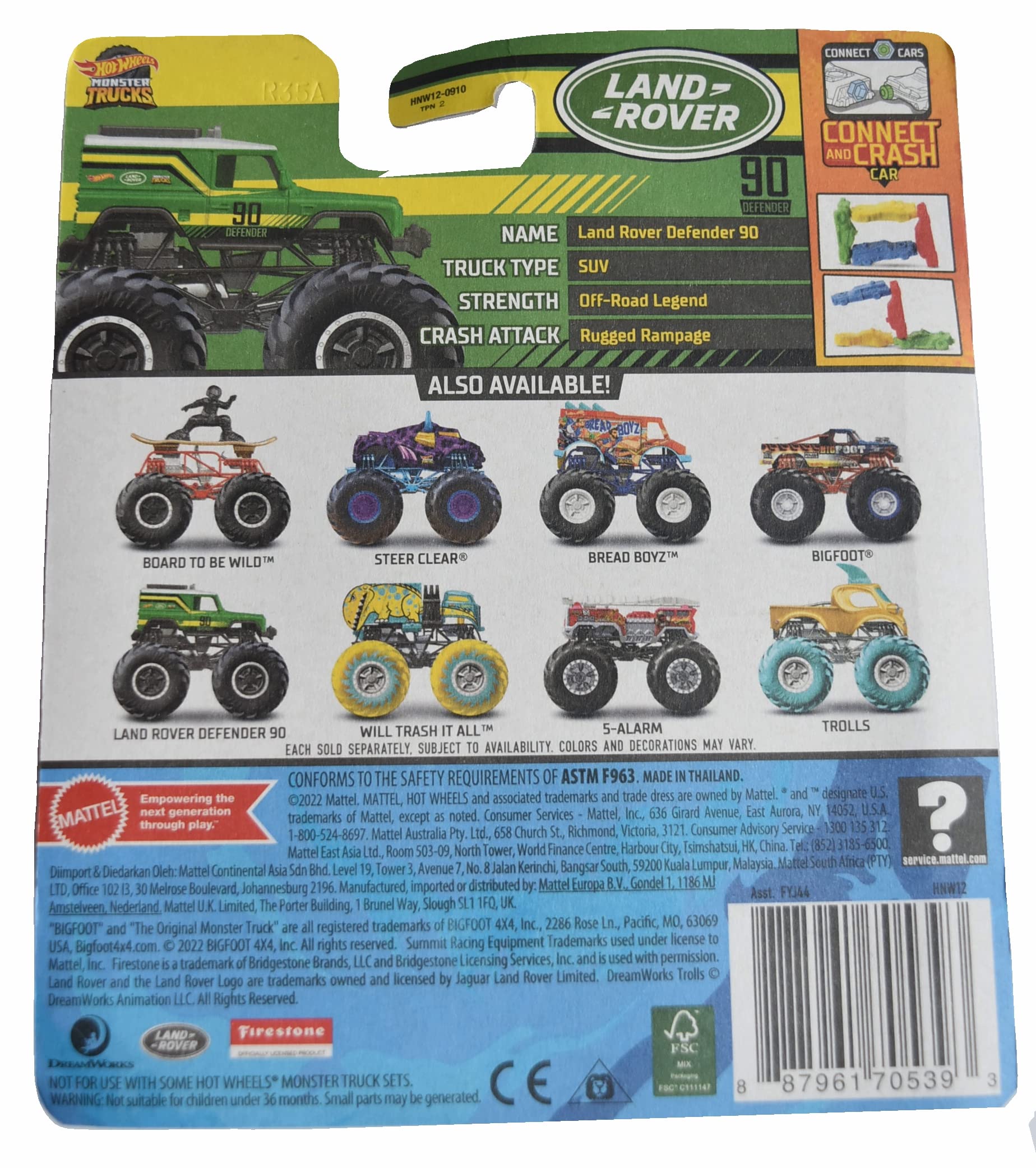 ミニカー Hotwheels MONSTER TRUCKS Amazon.com: Hot Wheels Toy Monster Trucks Creature 3-Pack