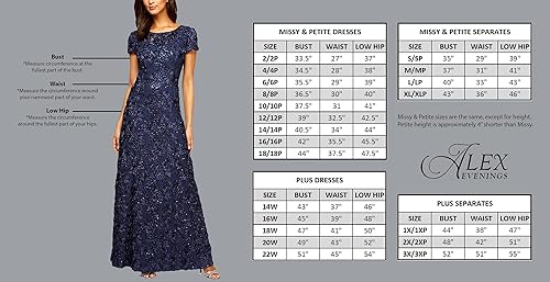 Miniatura 3 de Alex Evenings - Falda larga para mujer Maxi (talla regular y pequeña)