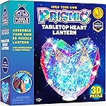 Prismic Make Your Own 3D Heart Table Light for Girls, DIY Room Decor Craft, Gift for Girls 8, 9, 10, 11, 12-16 Years Old, Tweens & Teens Gift, Christmas & Birthday Gifts, Kids Arts and Crafts