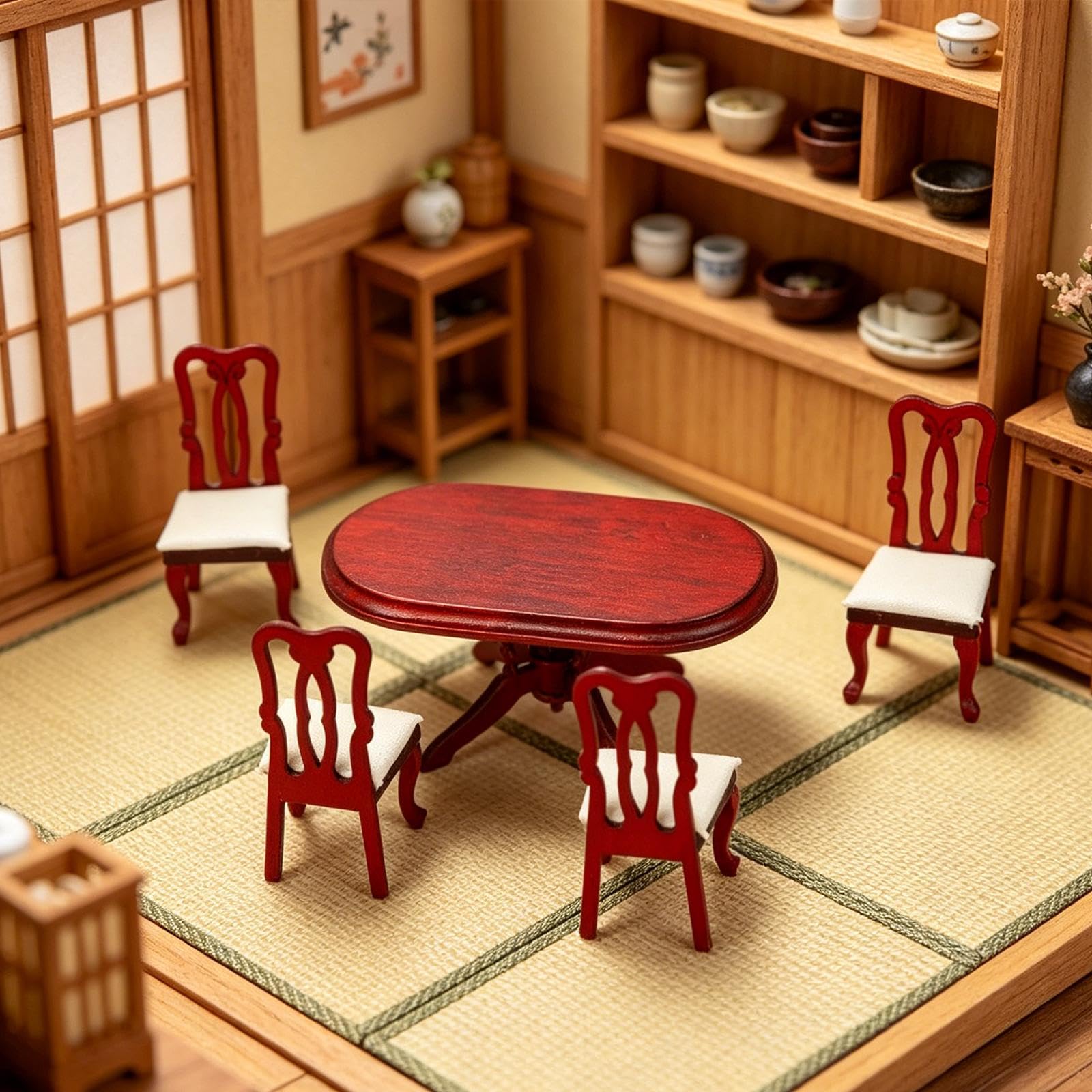 Collezione di Mobili in Miniatura per Casa delle Bambole in 1/12 - Accessori per La Decorazione della Casa delle Bambole
