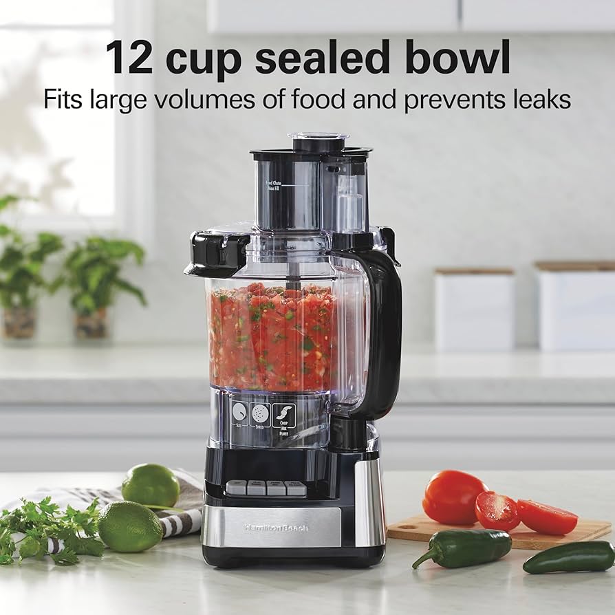 Hamilton Beachフードプロセッサー Amazon.com: Hamilton Beach Stack & Snap Food Processor and