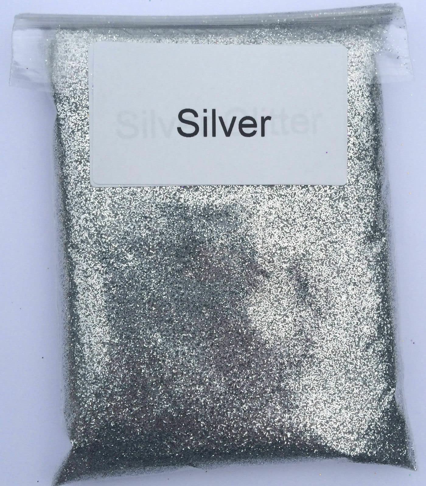 100g Fine Silver Craft Glitter Perfect for Arts & Crafts Project Fine Grade Sprinkle Sparkle Shine Bulk Resealable Bag Big Bag Christmas Grams Cheap Glitter. Lots of Colours Available - Image 2