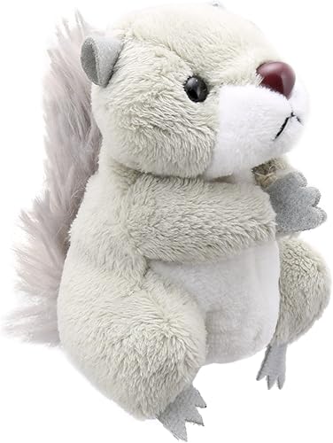 The Puppet Company Gris ardilla dedo niños juguetes marionetas, gris