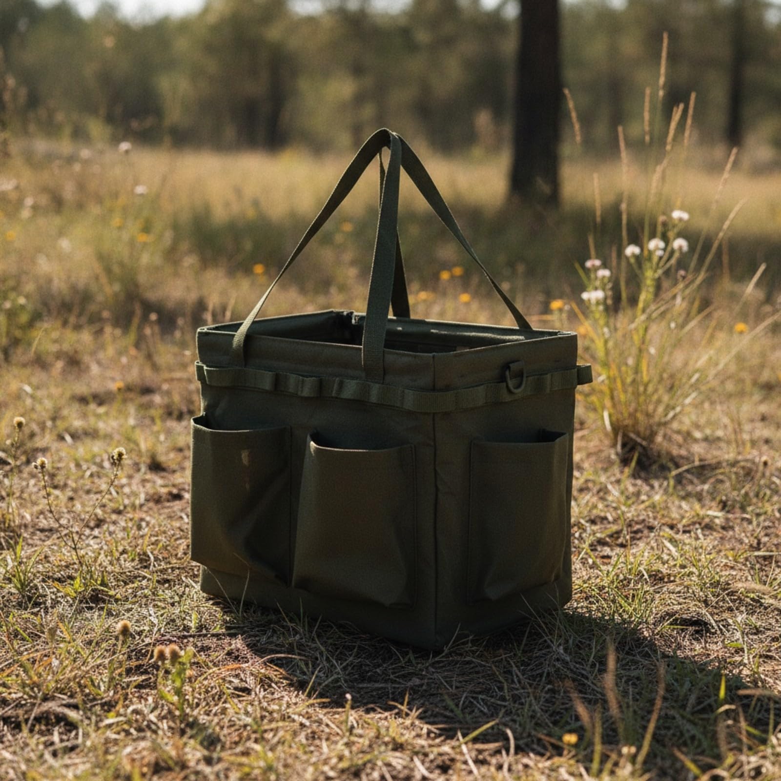 Gralara Organizador con Bolsillos Malla | Portátil, Bolsa Almacenamiento para Camping, Plegable, Picnic,