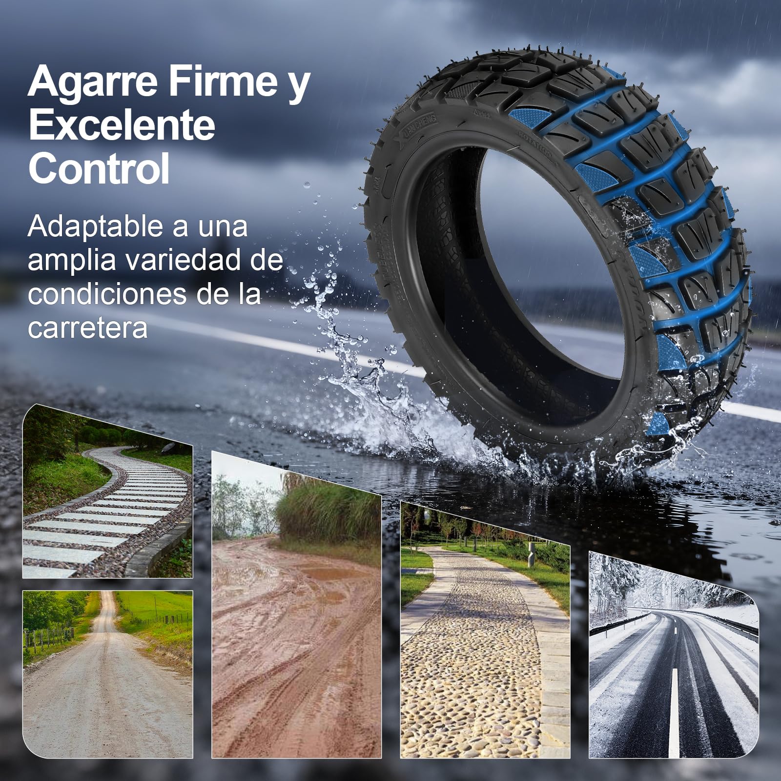 Neumáticos Off-Road Tubeless 10x2,7-6,5 para Smartgyro Speedway, Dualtron 3, KuKirin G3